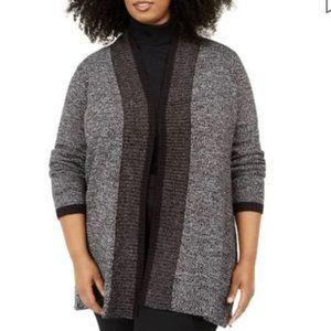 NWT Karen Scott Women's Plus Turbo Knit Cardigan